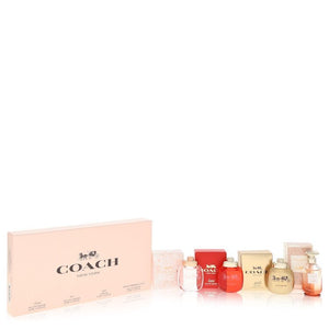 Coach by Coach Gift Set -- Coach Floral .15 oz Mini EDP + Coach Love .15 oz Mini EDP + Coach Gold .15 oz Mini EDP + Coach Dreams Sunset .15 oz Minni EDP (Women)