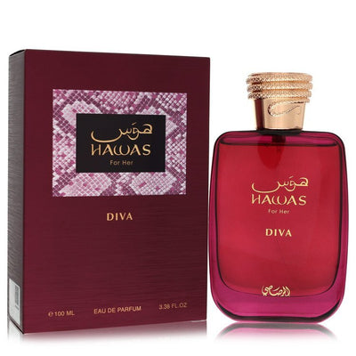 Hawas Diva by Rasasi Eau De Parfum Spray 3.38 oz (Women)
