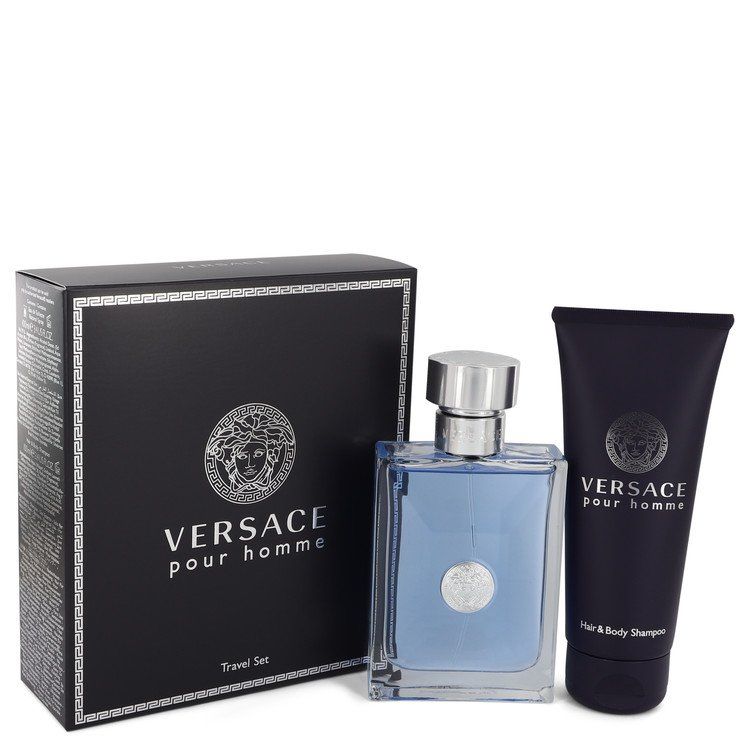 Versace Pour Homme by Versace Gift Set - 3.4 oz Eau De Toilette Spray + 3.4 oz Shower Gel
